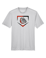 Rossville Dawgs 9U Baseball Plate - Youth Performance Shirt