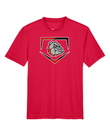 Rossville Dawgs 9U Baseball Plate - Youth Performance Shirt