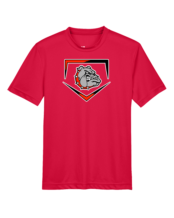 Rossville Dawgs 9U Baseball Plate - Youth Performance Shirt