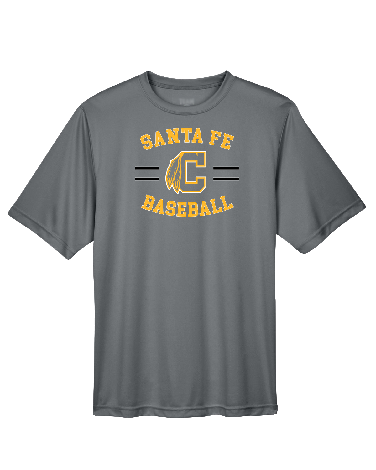 Santa Fe HS Curve White - Performance T-Shirt – Blast Team Stores