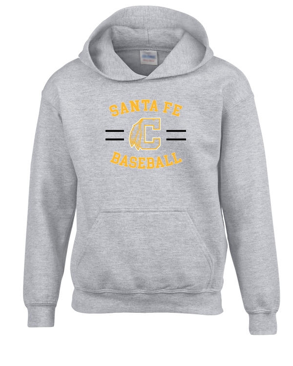 Santa Fe HS Curve White - Cotton Hoodie