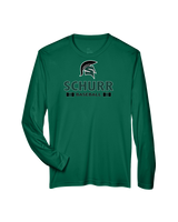 Schurr HS Baseball Stacked - Performance Long Sleeve