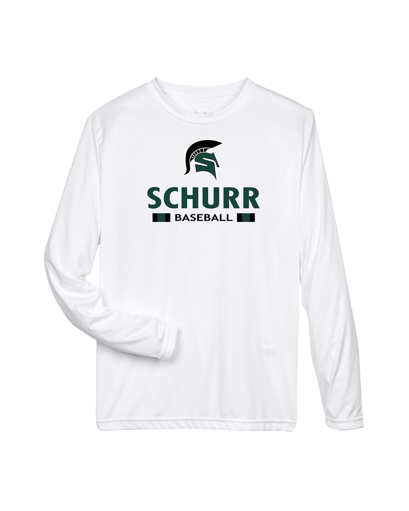 Schurr HS Baseball Stacked - Performance Long Sleeve