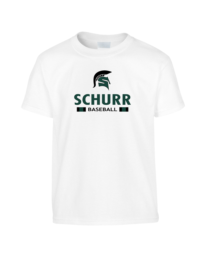 Schurr HS Baseball Spartan Logo - Youth T-Shirt