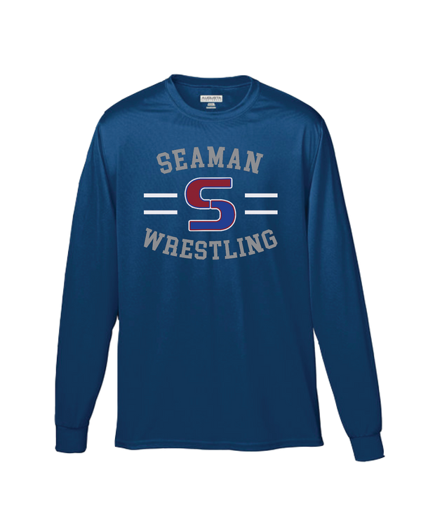 Seaman HS BW Wrestling Curve - Performance Long Sleeve