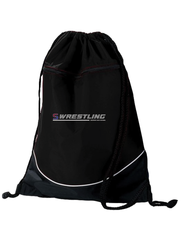 Seaman HS BW Wrestling Lines - Drawstring Bag