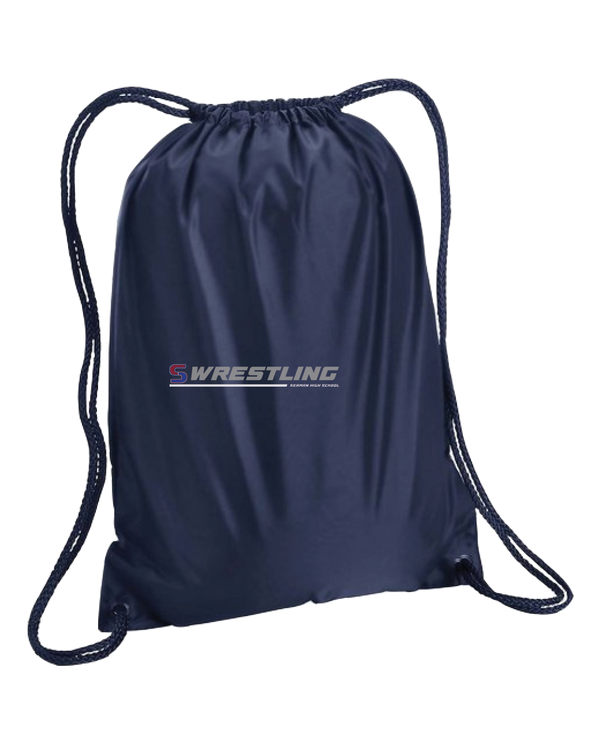 Seaman HS BW Wrestling Lines - Drawstring Bag