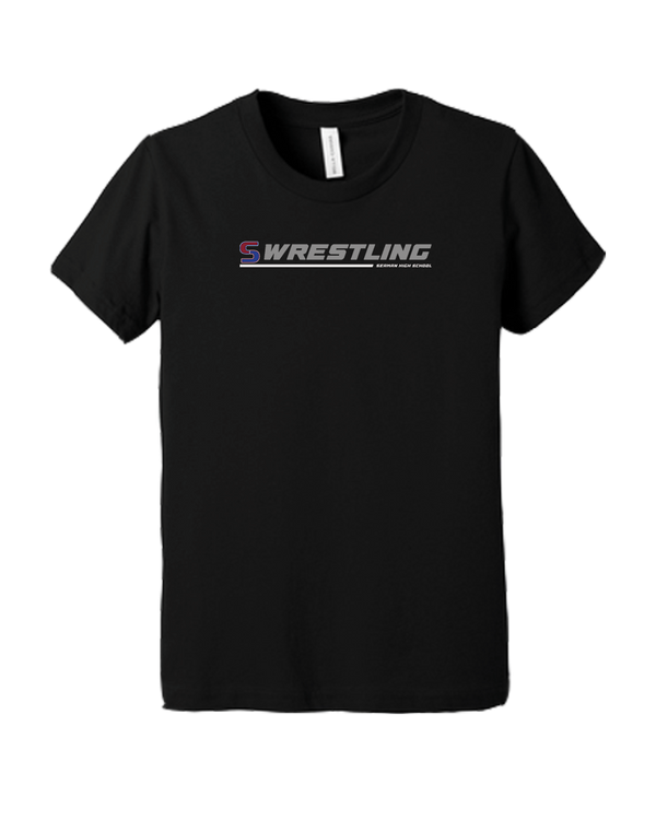 Seaman HS BW Wrestling Lines - Youth T-Shirt