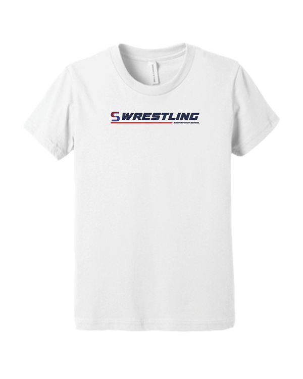 Seaman HS BW Wrestling Lines - Youth T-Shirt