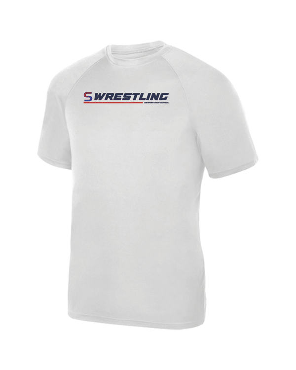 Seaman HS BW Wrestling Lines - Youth Performance T-Shirt