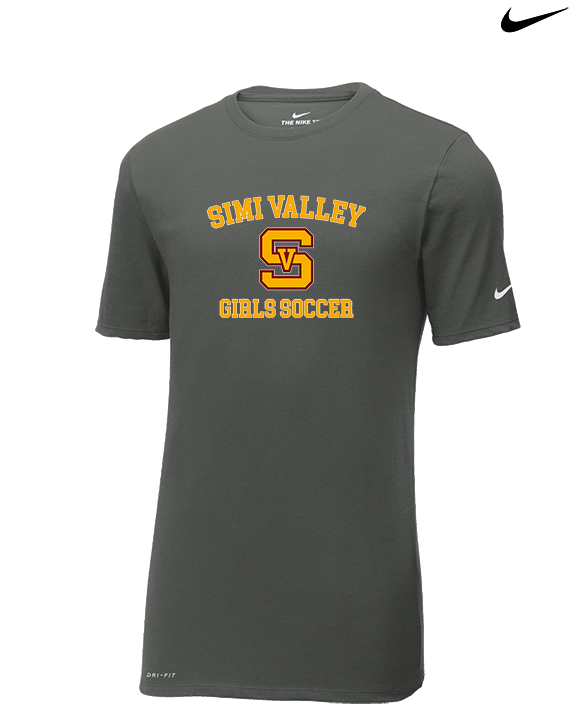 Simi Valley HS Girls Soccer Custom 1 - Mens Nike Cotton Poly Tee