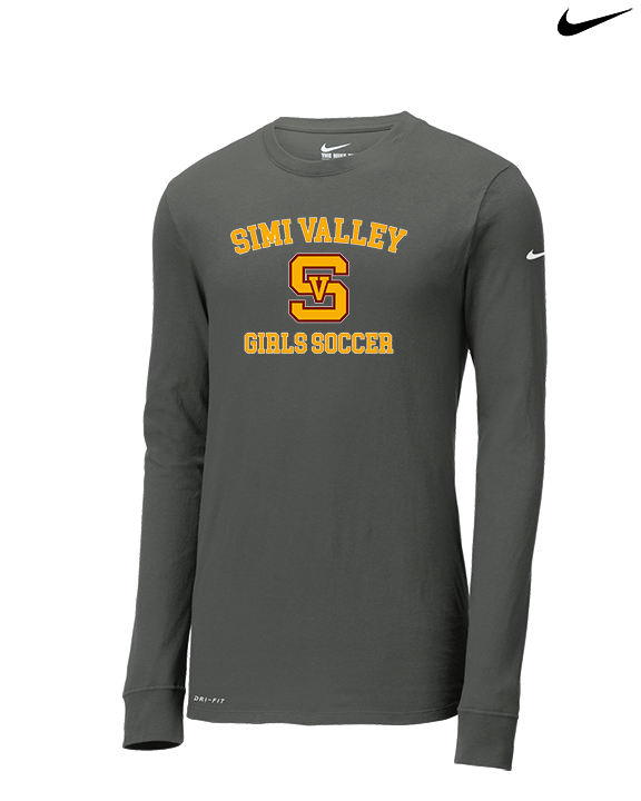 Simi Valley HS Girls Soccer Custom 1 - Mens Nike Longsleeve