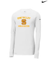 Simi Valley HS Girls Soccer Custom 1 - Mens Nike Longsleeve