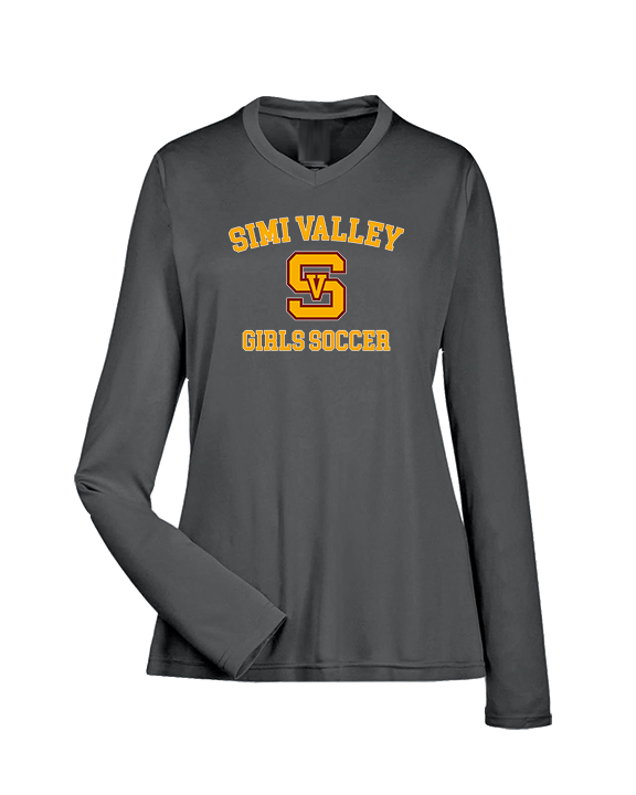 Simi Valley HS Girls Soccer Custom 1 - Womens Performance Longsleeve