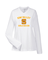 Simi Valley HS Girls Soccer Custom 1 - Womens Performance Longsleeve