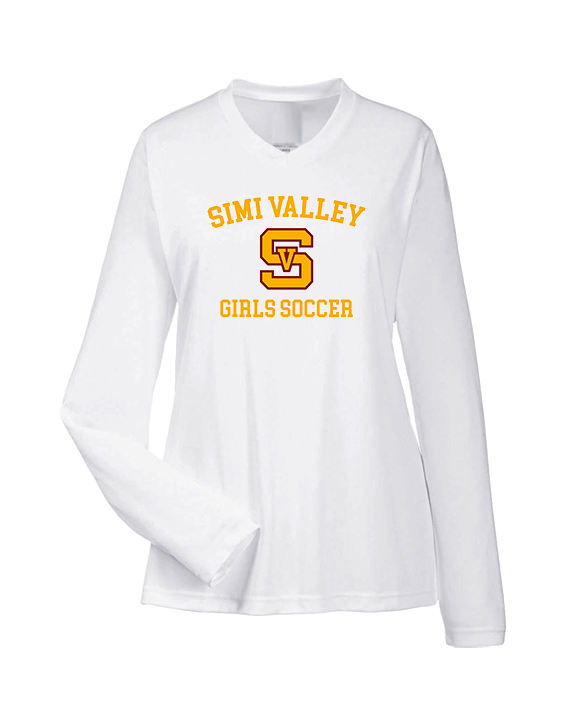 Simi Valley HS Girls Soccer Custom 1 - Womens Performance Longsleeve