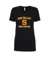 Simi Valley HS Girls Soccer Custom 1 - Womens V-Neck