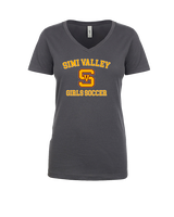 Simi Valley HS Girls Soccer Custom 1 - Womens V-Neck