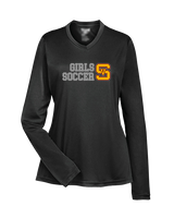 Simi Valley HS Girls Soccer Custom 2 - Womens Performance Longsleeve