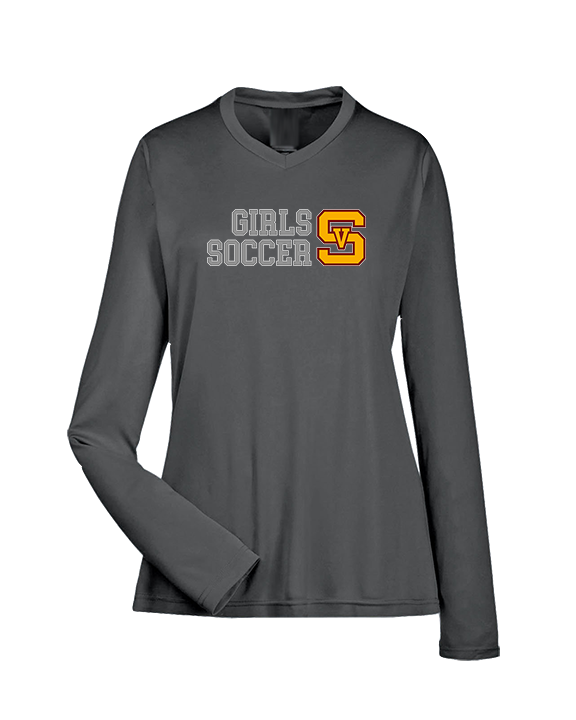 Simi Valley HS Girls Soccer Custom 2 - Womens Performance Longsleeve