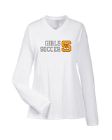 Simi Valley HS Girls Soccer Custom 2 - Womens Performance Longsleeve