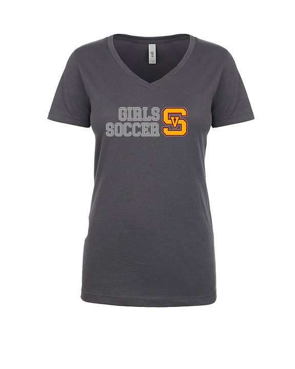 Simi Valley HS Girls Soccer Custom 2 - Womens Vneck