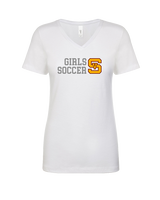 Simi Valley HS Girls Soccer Custom 2 - Womens Vneck