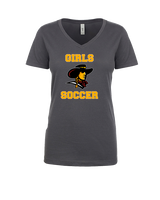 Simi Valley HS Girls Soccer Custom 3 - Womens Vneck