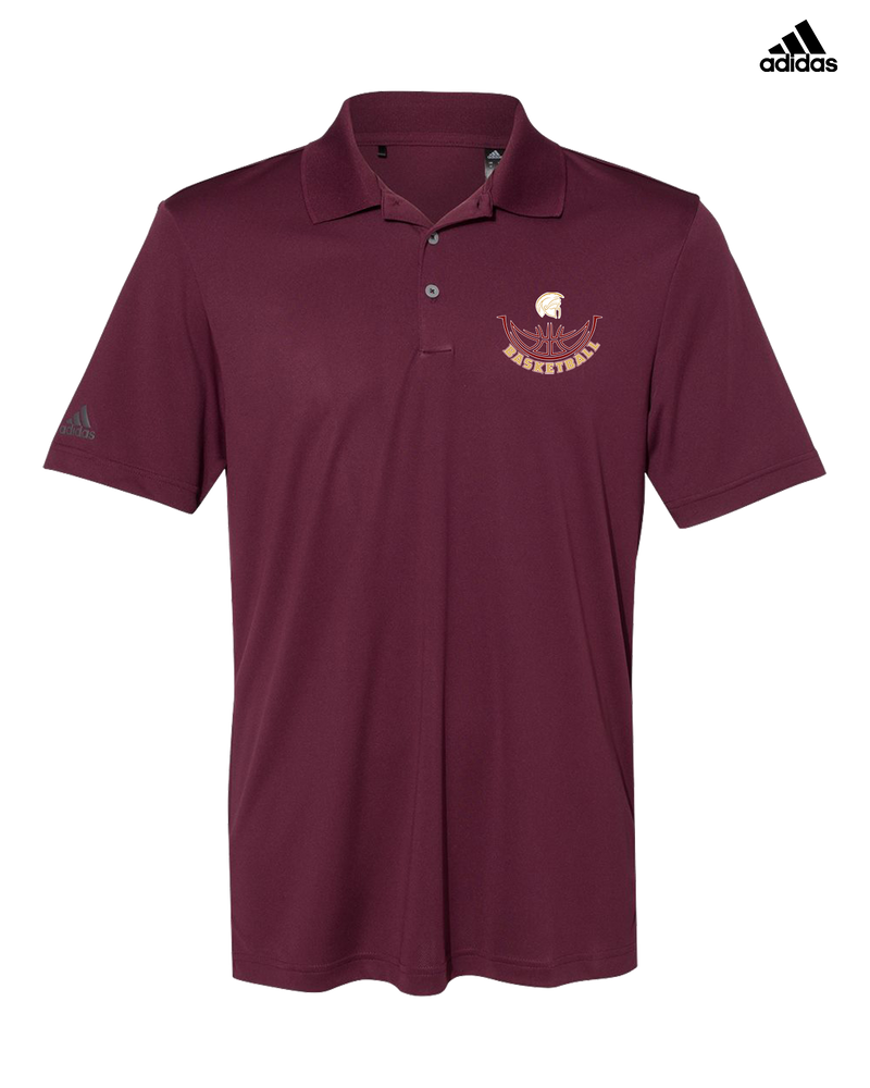 Somerset College Prep Basketball Half Ball - Adidas Men's Performance Polo