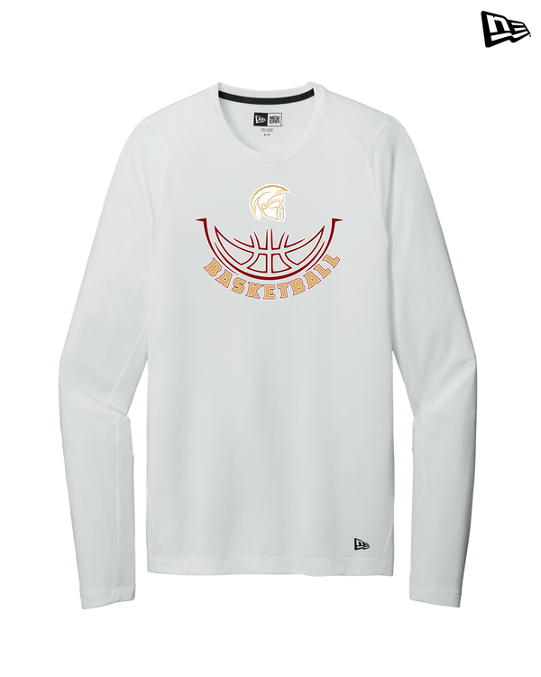 Somerset College Prep Basketball Half Ball - New Era Long Sleeve Crew