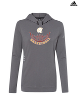 Somerset College Prep Basketball Half Ball - Adidas Women's Lightweight Hooded Sweatshirt