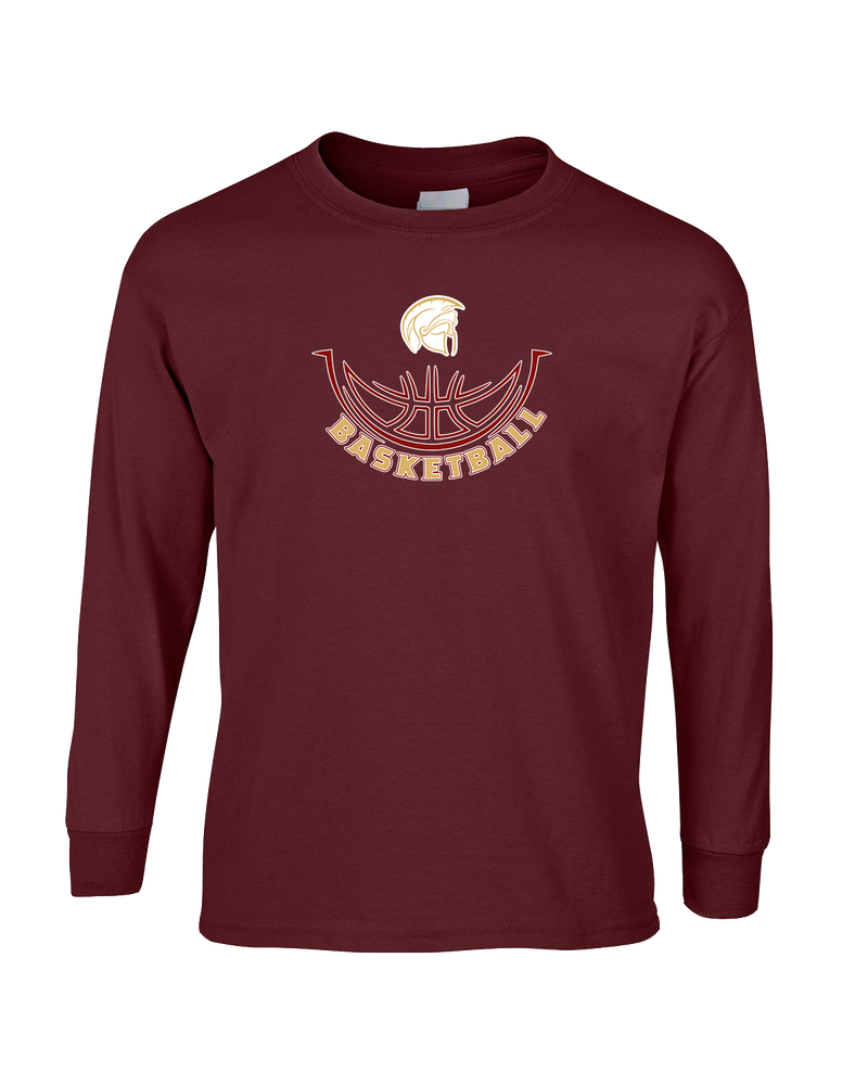 Somerset College Prep Basketball Half Ball - Mens Basic Cotton Long Sleeve