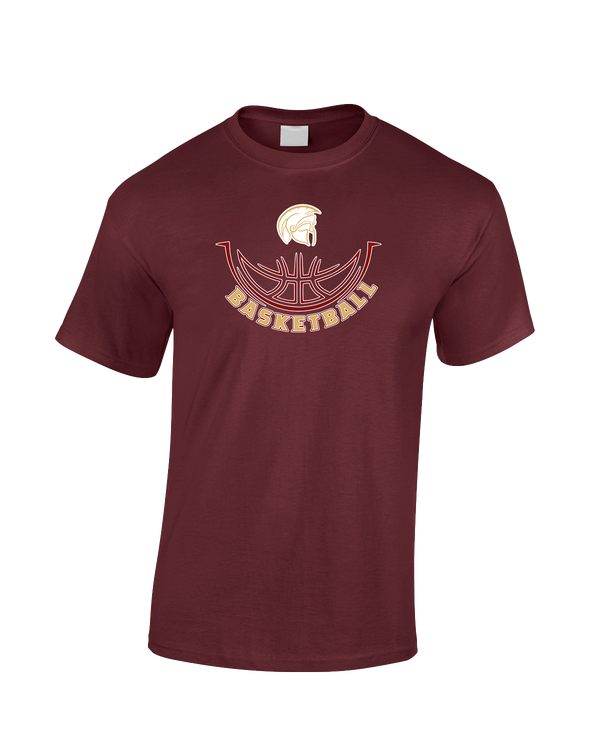 Somerset College Prep Basketball Half Ball - Cotton T-Shirt