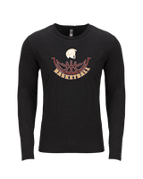 Somerset College Prep Basketball Half Ball - Tri Blend Long Sleeve