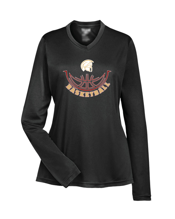 Somerset College Prep Basketball Half Ball - Womens Performance Long Sleeve