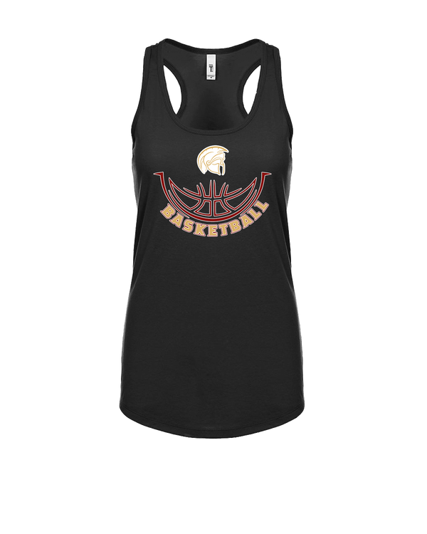 Somerset College Prep Basketball Half Ball - Womens Tank Top