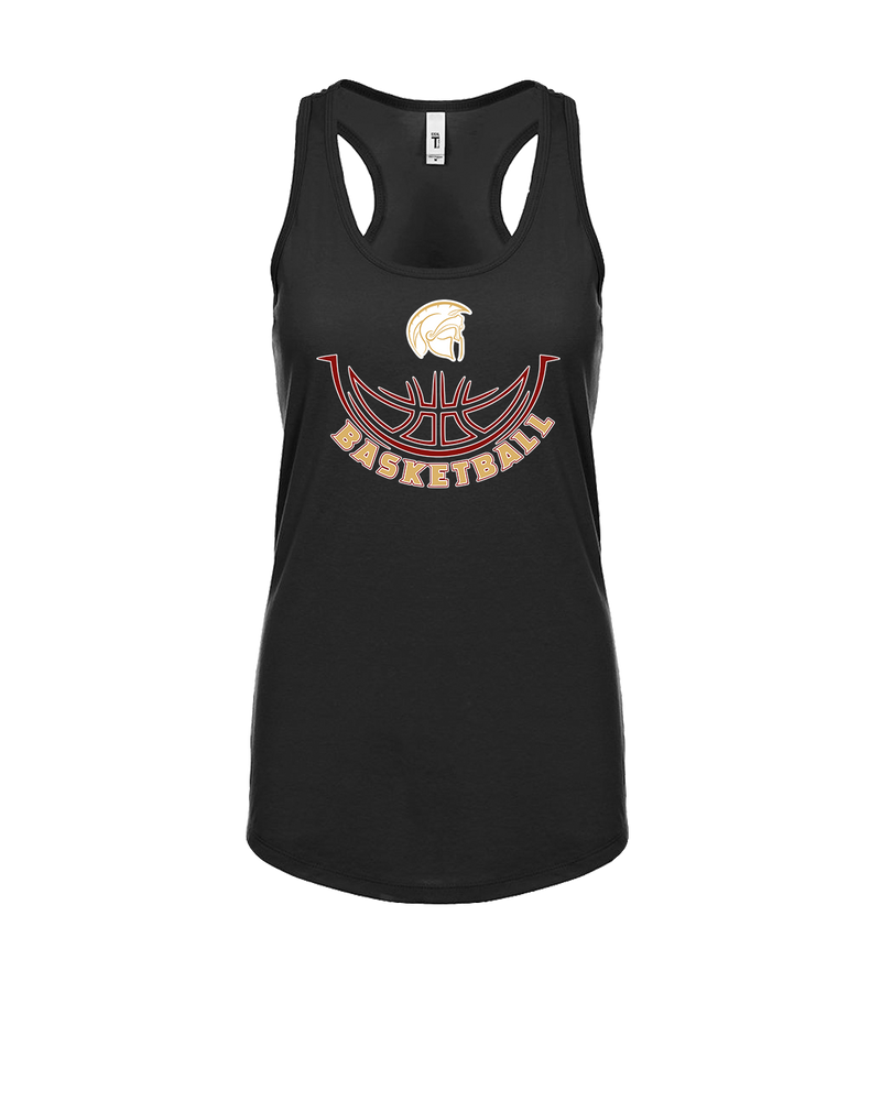 Somerset College Prep Basketball Half Ball - Womens Tank Top