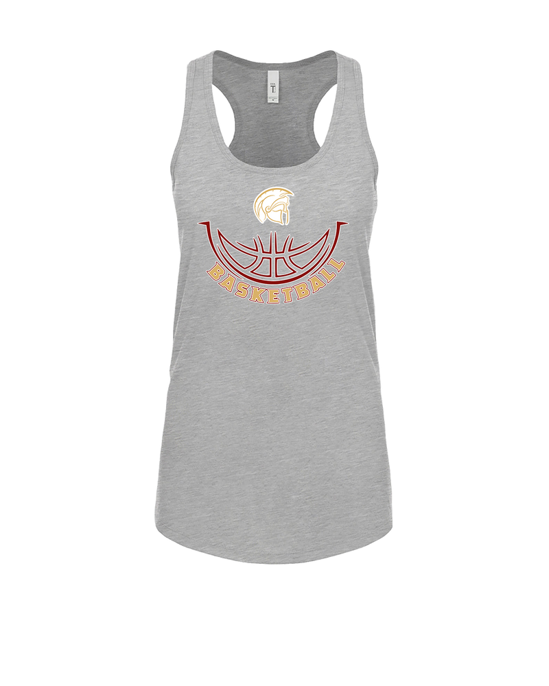 Somerset College Prep Basketball Half Ball - Womens Tank Top