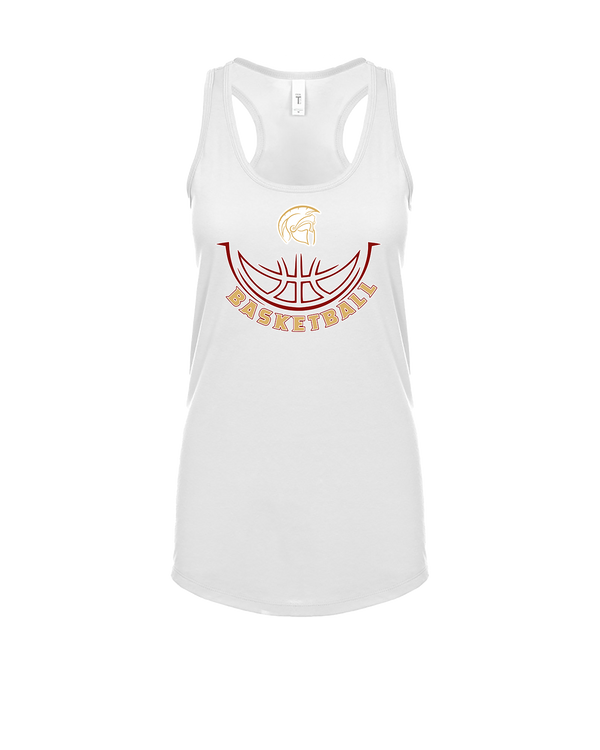 Somerset College Prep Basketball Half Ball - Womens Tank Top