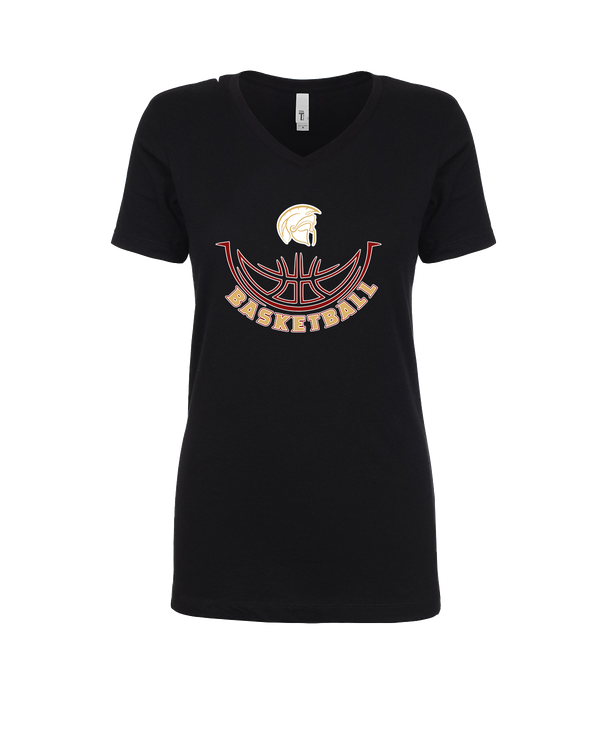 Somerset College Prep Basketball Half Ball - Womens V-Neck