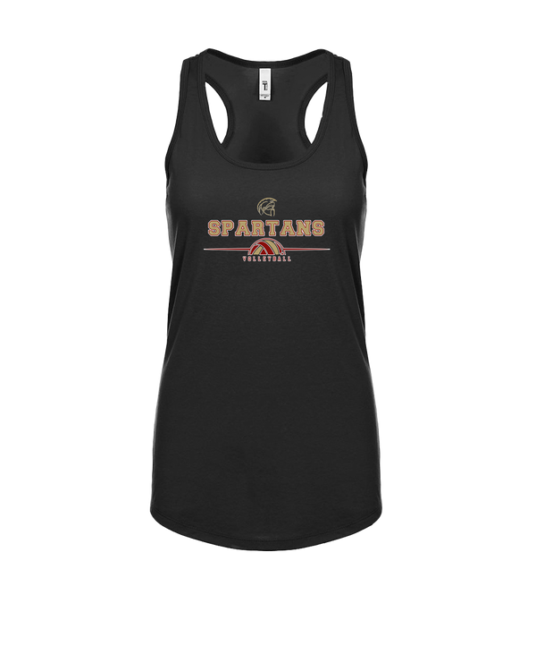 Somerset College Prep Volleyball Half Vball - Womens Tank Top