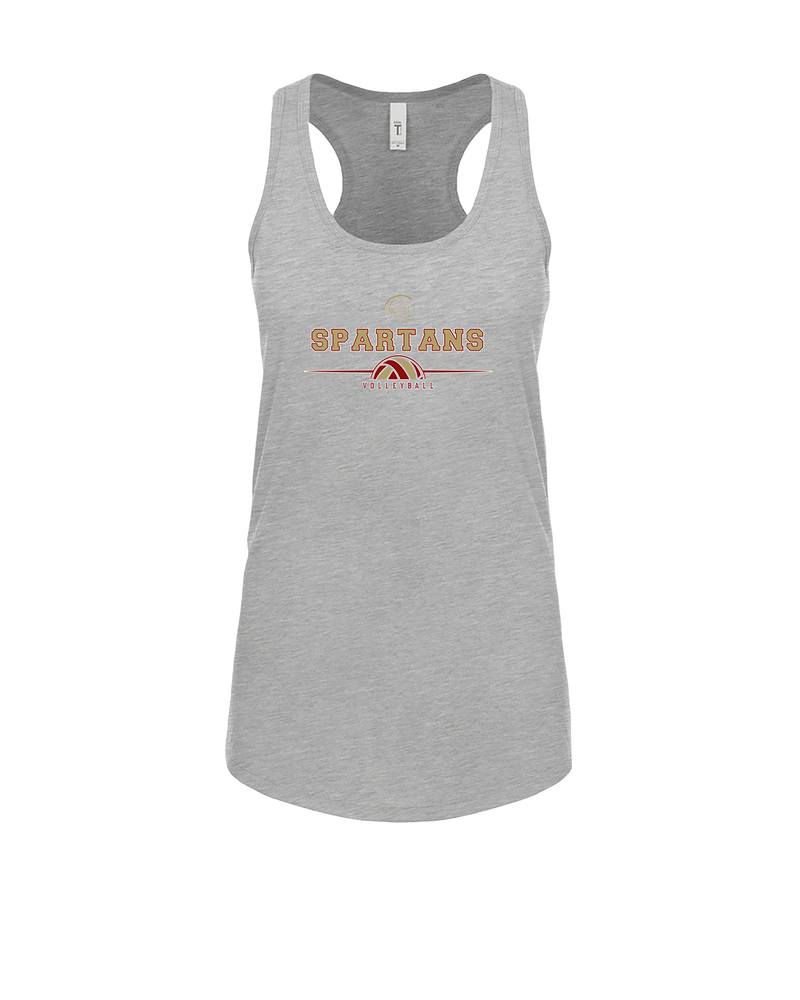 Somerset College Prep Volleyball Half Vball - Womens Tank Top