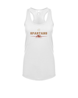 Somerset College Prep Volleyball Half Vball - Womens Tank Top