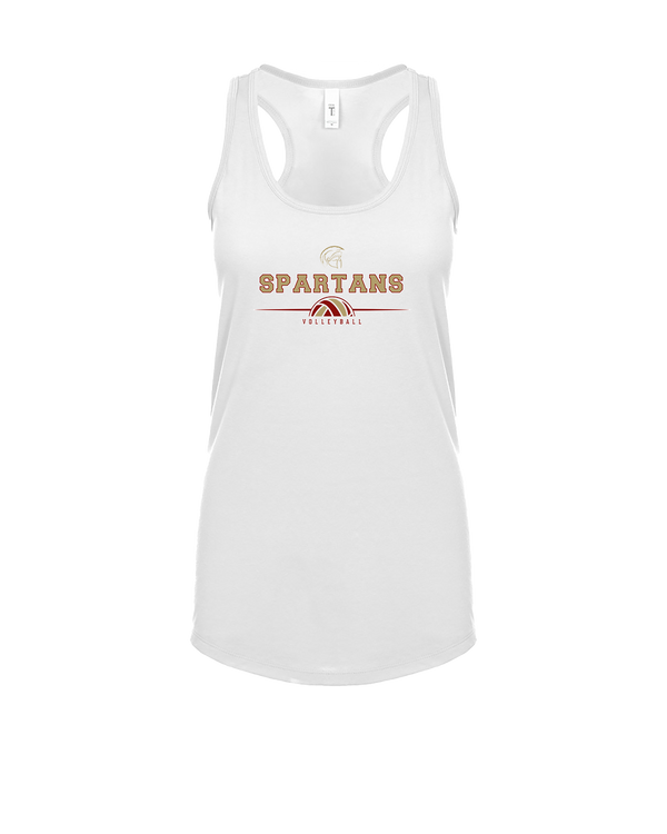 Somerset College Prep Volleyball Half Vball - Womens Tank Top