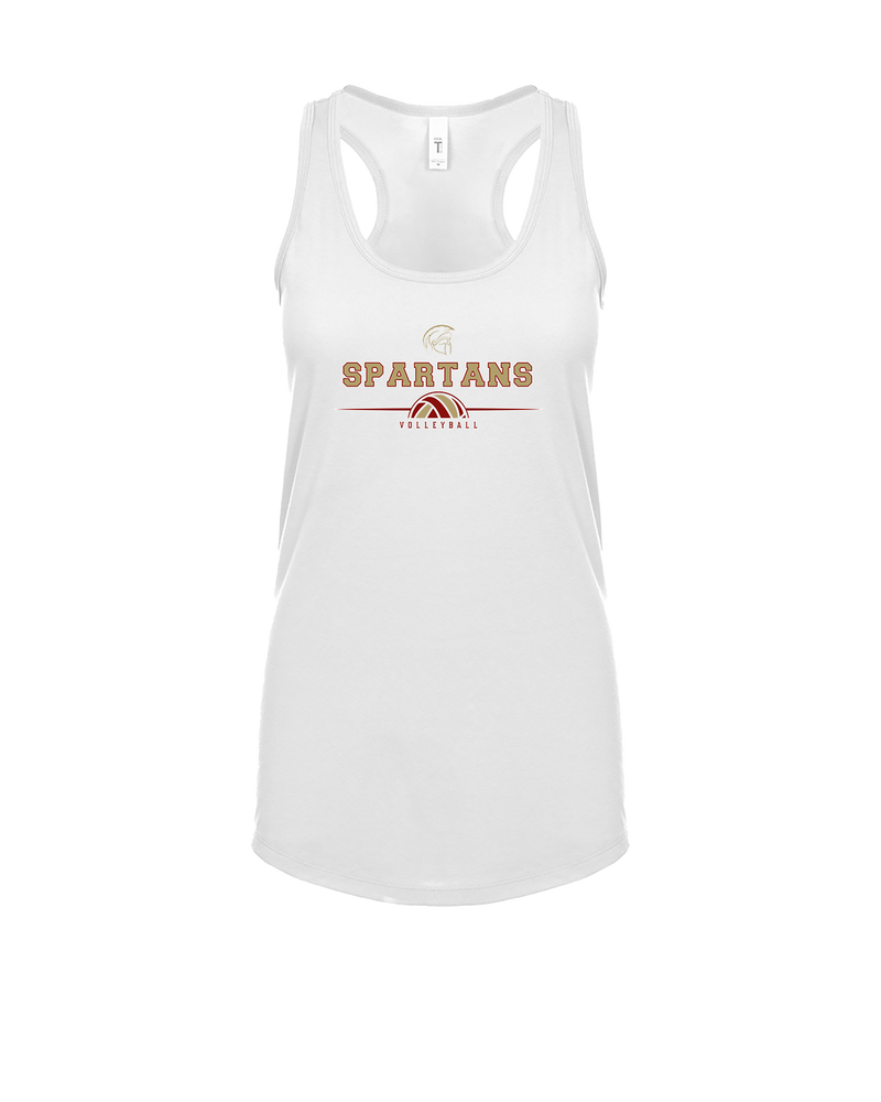 Somerset College Prep Volleyball Half Vball - Womens Tank Top