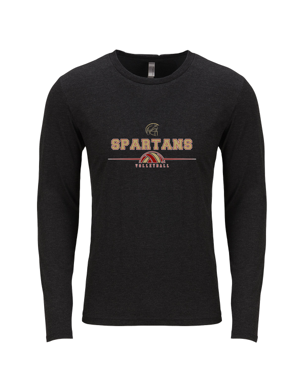 Somerset College Prep Volleyball Half Vball - Tri Blend Long Sleeve