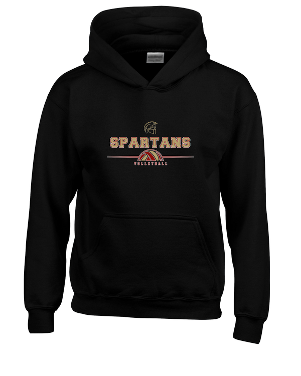 Somerset College Prep Volleyball Half Vball - Cotton Hoodie