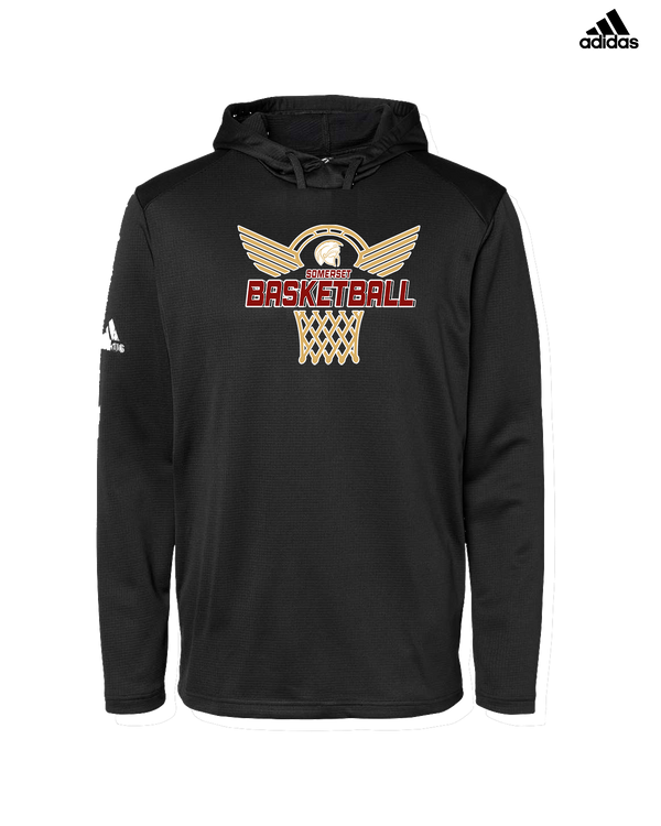 Somerset College Prep Basketball Hoop - Adidas Men's Hooded Sweatshirt