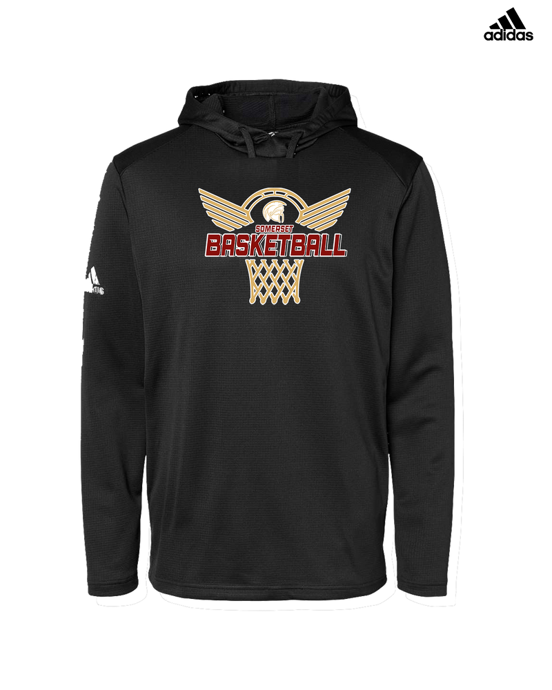 Somerset College Prep Basketball Hoop - Adidas Men's Hooded Sweatshirt