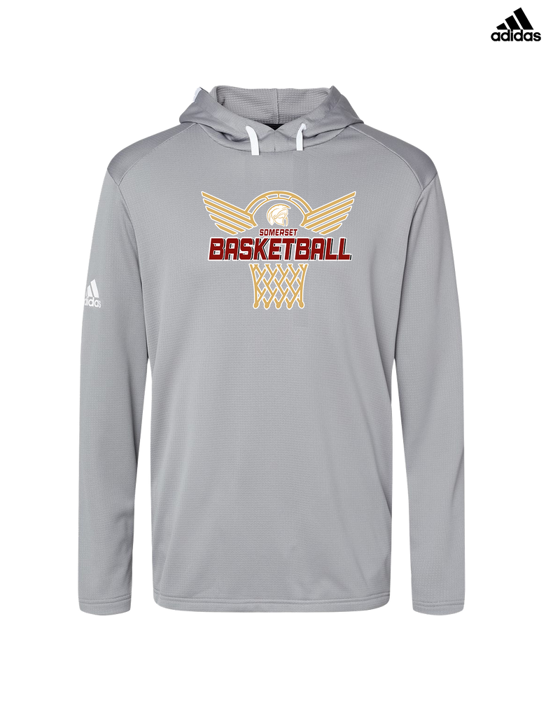 Somerset College Prep Basketball Hoop - Adidas Men's Hooded Sweatshirt